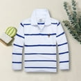 thumbnail image 3 of Boys' Polo Shirts Long Sleeve Shirt Collared Shirts Basic T-Shirts Plaid Shirt for Little Boys 8-9 Years, 3 of 4