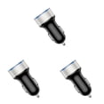 thumbnail image 1 of Seitruly de pantalla de dígitos para coche de 5V CC, voltímetro, protección contra sobrecorriente de aleación de aluminio Negro Plata 3piezas, 1 of 6