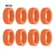 thumbnail image 4 of Sonducket la manga de la rueda del equipaje del silicón del gel de silicona 8pcs fácil y reduce el ruido disponible en de moda Envolturas para manijas de equipaje naranja, 4 of 6