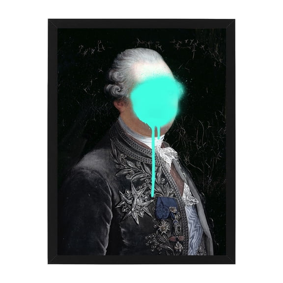 Monsieur Mint' Canvas Design Poster with Frame, Canvas Wall Pictures, Premium Wall Poster, Art poster with Frame, Stylish Art Poster Wall Decoration