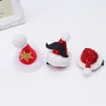 thumbnail image 2 of Gymnture 6pcs Santa Hat Hair Clips - Christmas Alligator Plush Pompom Barrettes, 2 of 10