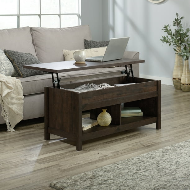 Sauder Cannery Bridge Lift Top Coffee Table with Storage and Shelf
