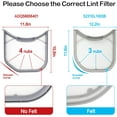thumbnail image 2 of ADQ56656401 Dryer Lint Filter Upgraded Stainless Steel Mesh Screen for LG ADQ566564 and Ken-more Elite Dryer Lint Screen Replacement with Clothes Dryer Lint Vent Trap Cleaner Brush Part #PS3531962, 2 of 6