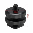 thumbnail image 3 of Adaptador de Montaje para DSLR Disfrute Doble Pulgar 1/4' Negro, 3 of 6
