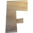 thumbnail image 1 of Unfinished Wooden Craft F, Wood Letter 15'' Tall Wall Hanging Sign Letters, Paintable, 1 of 3