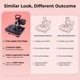 thumbnail image 3 of Adnoom 8 in 1 Heat Press 12x15, 360° Swing Away Heat Press Machine, Digital Shirt Press Machine for Mug Hat Plate Cap, Black, 3 of 8