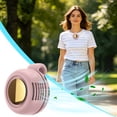 thumbnail image 5 of Lunxisen 1 Pcs Clip On Wearable Fan Bladeless Silent Cooling Fan Neck Fan Hands Free Mini Fan Portable Rechargeable Fans for Stroller Office Outdoors, 5 of 9