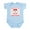 Sky Blue, variant on CafePress - Kiss Me I'm Lebanese Infant Bodysuit - Baby Light Bodysuit, Size Newborn - 24 Months