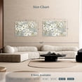 thumbnail image 4 of Elephant Stock Golden Garden Wall Art - Horizontal Canvas Wall Art - Living Room Wall Decor - Floral And Botanical Canvas - Gray And Beige Decor By Nan - 48" x 32", 4 of 8
