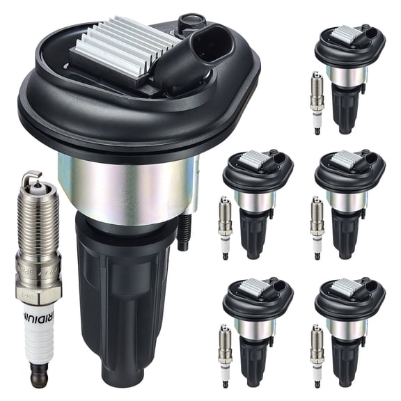 SPEEDWOW Ignition Coil Pack UF303 and Iridium Spark Plugs 5019 Compatible with Buick Rainier,Chevy Colorado Trailblazer EXT, Canyon Envoy,H3 2.8L L4 3.5L 3.7L L5 4.2L L6, Sets of 6
