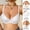 A29 White, variant on Xdegoge Push Up Underwire Bras for Women Elegant Floral Lace Demi Cup Gathering Design for Flattering Lift Adjustable Straps Breathable Everyday Alluring Lingerie