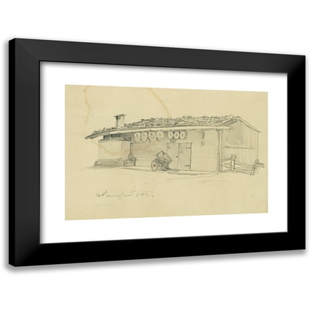 Johann Peter Krafft 14x11 Black Modern Framed Museum Art Print Titled - Ramsau (1842)
