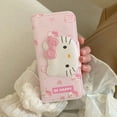 thumbnail image 2 of Cute Cartoon Sanrio Hello Kitty Leather Flip Phone Case For iPhone 16 15 14 13 Pro Max Cover, 2 of 10