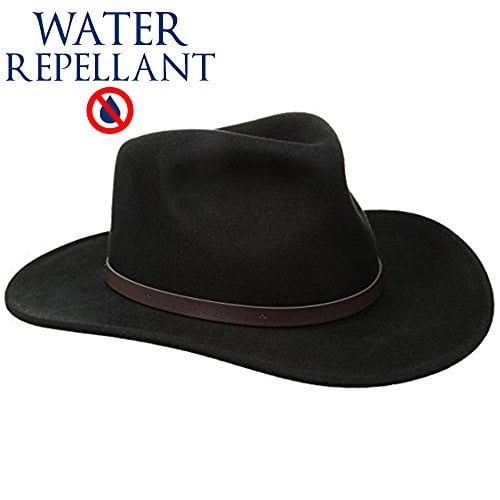 crushable wool felt outback hat