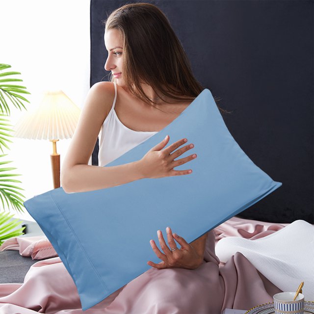 YIMWNYI 2Pcs Pillow Cases, Soft Brushed Microfiber Fabric, Shrinkage and Fade Resistant, 20x30 Inches Pillow Covers, Envelope Closure Design, Machine Washable, Durable & Comfortable Pillowcase Set