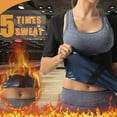 thumbnail image 3 of Lilvigor Sauna Shrit for Women Short Sleeve Sauna Sweat Vest Sauna Suit Fitness Slimming Body Shaper Training Vest Workout Hot Waist Trainer Heat Trapping Shirt Top, 3 of 6