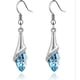 thumbnail image 5 of Pendientes de estilo joyería con brillantes diamantes de cristal austriaco, pendientes de pianista, regalo ideal, cómodos de llevar, buen material, 5 of 6