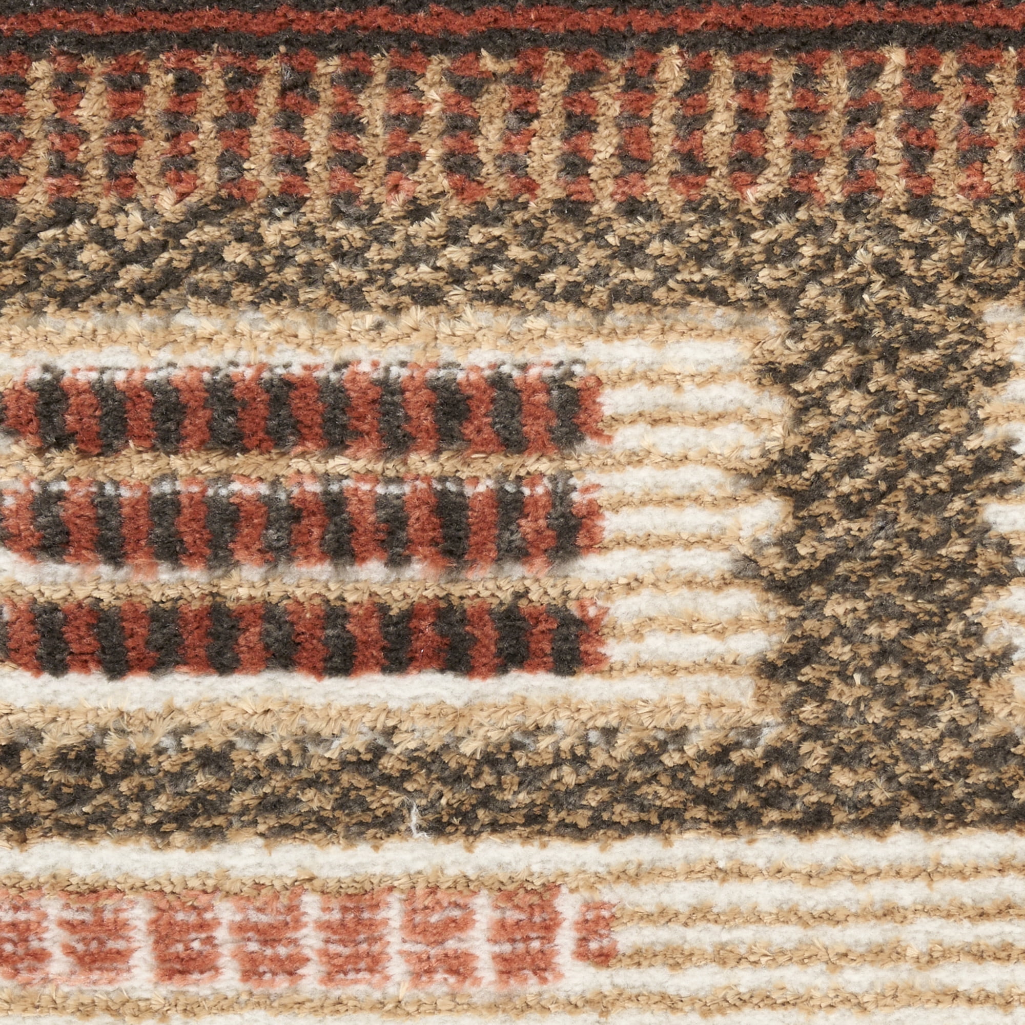 Nourison Nordic 2'2" x 7'6 Rust Modern Indoor Rug