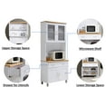 Hodedah Tall Free Standing Kitchen White