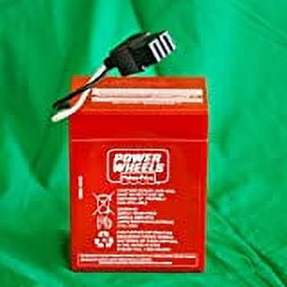 ** new ** power wheels super 6 volt red battery (6v) 00801-0712