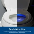 thumbnail image 4 of Bemis H900NL 000 Radiance Round Plastic Toilet Seat in White with Adjustable Heat, iLumalight, STA-TITE Seat Fastening System, and WhisperClose with Precision Seat Fit Adjustable Hinge, 4 of 8