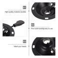 thumbnail image 4 of 2Pcs Ironware Chair Chassis Round Tray Swivel Chair Ironware Accessories (Black), 4 of 4