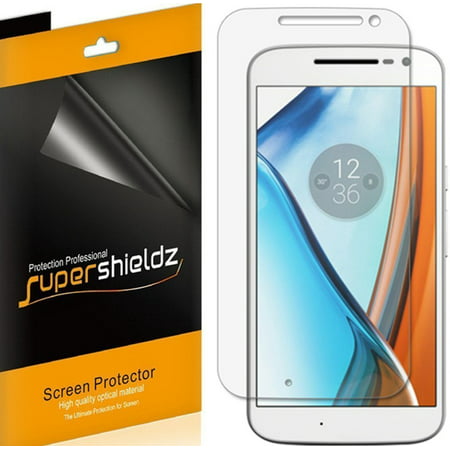 [6-pack] Supershieldz Motorola Moto G4 / Moto G (4th Generation) Screen Protector, Anti-Bubble High Definition (HD) Clear