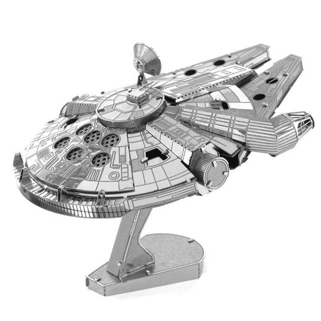 Modelo de ensamblaje de metal Aipin DIY rompecabezas Star Wars Millennium Falcon R2D2 Empire Star Destroyer