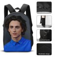 thumbnail image 3 of Timothée Chalamet Backpack Set of Three 17 Inch Daypack Lunch Carrier and Zippered Pencil Bag, 3 of 5