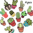thumbnail image 1 of Coofit 4PCS Fridge Magnets Cartoon Cactus Fridge Decoration Refrigerator Magnets, 1 of 10