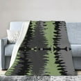 thumbnail image 1 of Anti-Pilling Flannel Bed Throw Blankets Forest Trees Green - Couch-Ultra-Soft Micro Fleece Sofa Bed Camping Travel Blanket for Adults 40"x30", 1 of 8