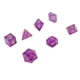 thumbnail image 4 of Dados poliédricos Mellow Clear Number Juego de rol Dados Exquisito Portable 7pcs Resina para fiesta de vacaciones ANGGREK Otros, 4 of 8