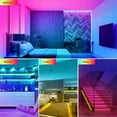 thumbnail image 4 of 32ft Led Lights Compatible With Bedroom,music Sync Color Changing 5050 Rgb Led Lights Strips Kit Built-in Mic App Control With Ir Remoter Compatible W, 4 of 4