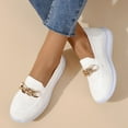 thumbnail image 2 of CAICJ98 Chaussures de Course pour Femmes, Chaussures de Marche Décontractées à Enfiler, Confortables, Blanches, 2 of 4