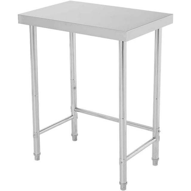 18 In x28 In Stainless Steel Work Table with Galvanized Legs NSF-Certified 400 lb Heavy-Duty Prep Station for Kitchen Restaurant and Home