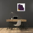 thumbnail image 3 of Grace, Ajoya 20x20 White Modern Wood Framed Museum Art Print Titled - Purple Petal, 3 of 4