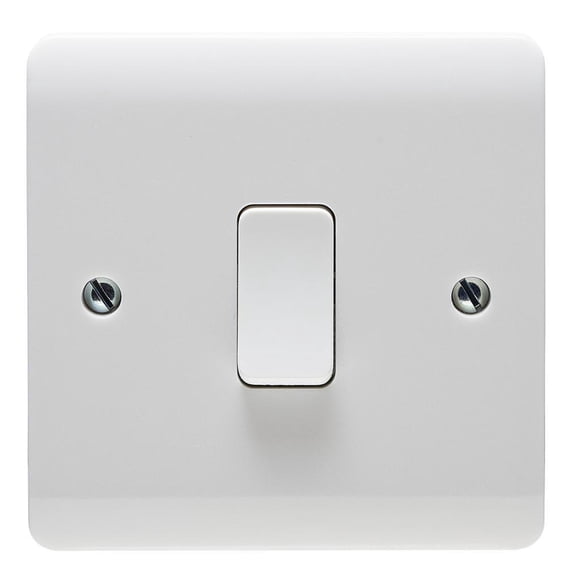 CRABTREE - Instinct 1 Gang, 1 Way Wall Switch, 10AX