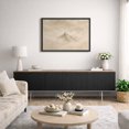 thumbnail image 5 of Framed Canvas Wall Art Minimalist Foggy Mountain Landscape Print for Living Room Decoration - 16"x24" BLACK, 5 of 8