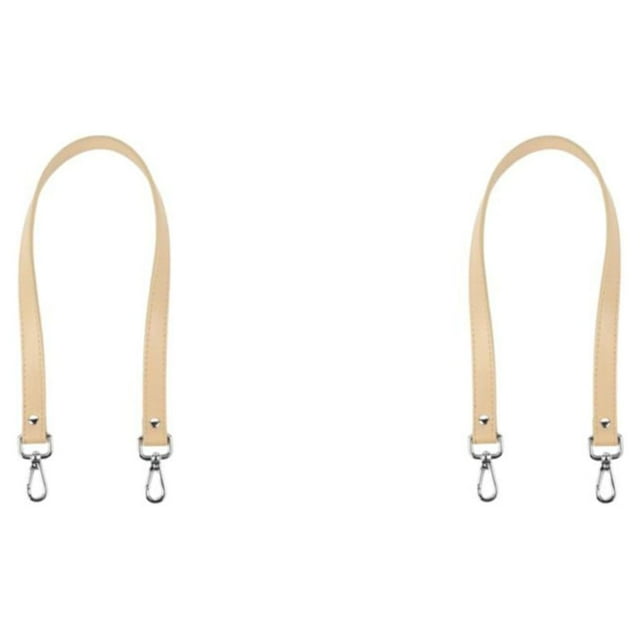 Transemion Stylish Shoulder Strap For Bag PU Leather Craftsmanship Multi-Color Options Shoulder Bag Strap Bag Accessories khaki 2Set