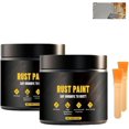 thumbnail image 1 of Water-Based Metallic Paint Rust Converter,Weatherproof Converter Paint for Metal,Long-Lasting Rust Protection,Anti-Rust Metallic Paint (2PCS), 1 of 10
