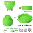 thumbnail image 2 of Popcorn Microwave Silicone Foldable Kitchen Easy Tools DIY Popcorn Bucket Bowl Maker with Lid,Green,1 * popcorn bucket,Green, 2 of 9