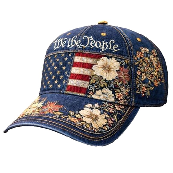 250 Anniversary USA Hat 250Th Birthday 1776-2026 Embroidered Distressed Denim Cap Adjustable Baseball Cap for Women Men #07 Blue, 56cm