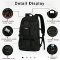 thumbnail image 2 of Travel Backpack Multi-Pocket Outdoor Hiking Backpack Work Daypack for Men Women, Black, A12, 2 of 6