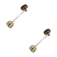 thumbnail image 4 of WHAMVOX Raindrops 2pcs Wooden Door Bell for Door Opening Rustic Wind Chime Decorative Hanging Bell for Business Entry Small Wind Chimes, 4 of 8