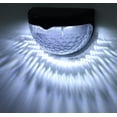 thumbnail image 4 of Lámpara de valla semicircular solar de 6 LED, luz exterior y luz de noche con sombra, lámpara de pared en blanco y negro, lámpara de escalera con forma de gota de agua, 4 of 4