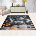 thumbnail image 3 of Non-Slip Area Rug 63x48in Indoor Washable Floor Mats Carpet Printed for Living Room, Bedroom, Home Decor Adorable Snowman, 3 of 7