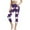 A#Multicolor, variant on Women Capri Leggings Baseball Print Stretch Athletic Bottoms High Waist Workout Yoga Pants Capri Pants for Women Casual Summer