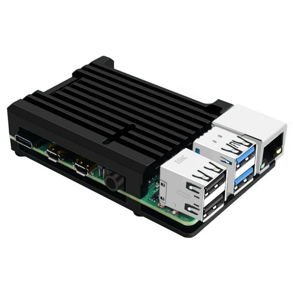 52Pi Aluminum Heatsink Case for Raspberry Pi 4, Pi 4 Aluminum Alloy Armor Case, Pi 4 Passive Cooling Case for Raspberry Pi 4 (Raspberry Pi NOT Included)