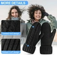 thumbnail image 2 of Winter Sports Knit Design Gloves For Cold Weather Comfort And Warmth, 2 of 9