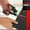 Black, variant on Laser Guided Scissors, Stainless Steel Scissors, Stainless Steel, 8 In Blades, Straight Cutting Alignment, Multi Use Cutting Tool, Kitchen Fabric Craft Work, Black Handle, 1 Pc